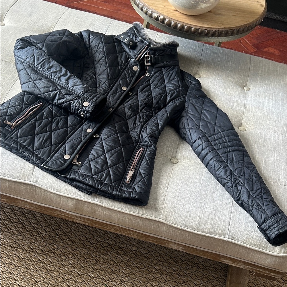 Handstitch 100% Nylon Handmade Buckle Puffer Jacket Size 36
